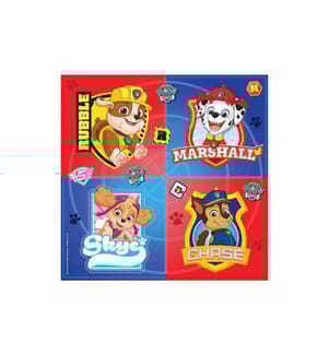 AMSCAN - Papierservietten Paw Patrol 33 cm x 33 cm, 16 Stück