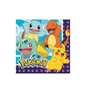 AMSCAN - Papierservietten Pokemon 16 Stück