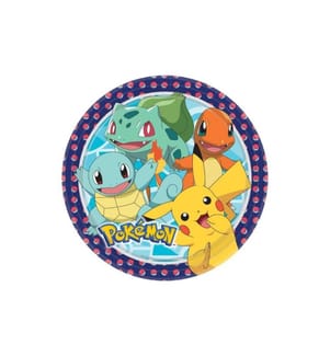 AMSCAN - Einwegteller Pokemon 8 Stück
