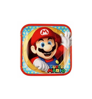 AMSCAN - Einwegteller Super Mario 8 Stück