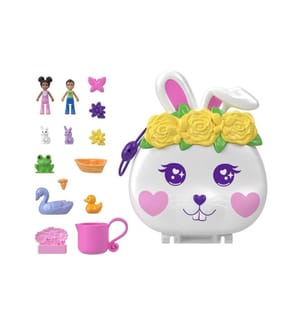 POLLY POCKET - Ensemble de pions POLLY POCKET - Coffret de fleurs et de lapins