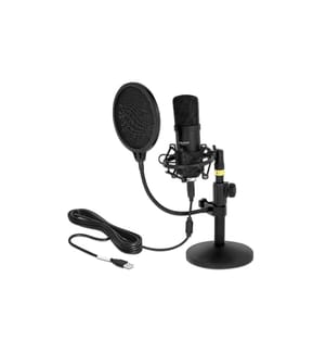 DELOCK - Microphone à condensateur USB pour les jeux et le podcasting