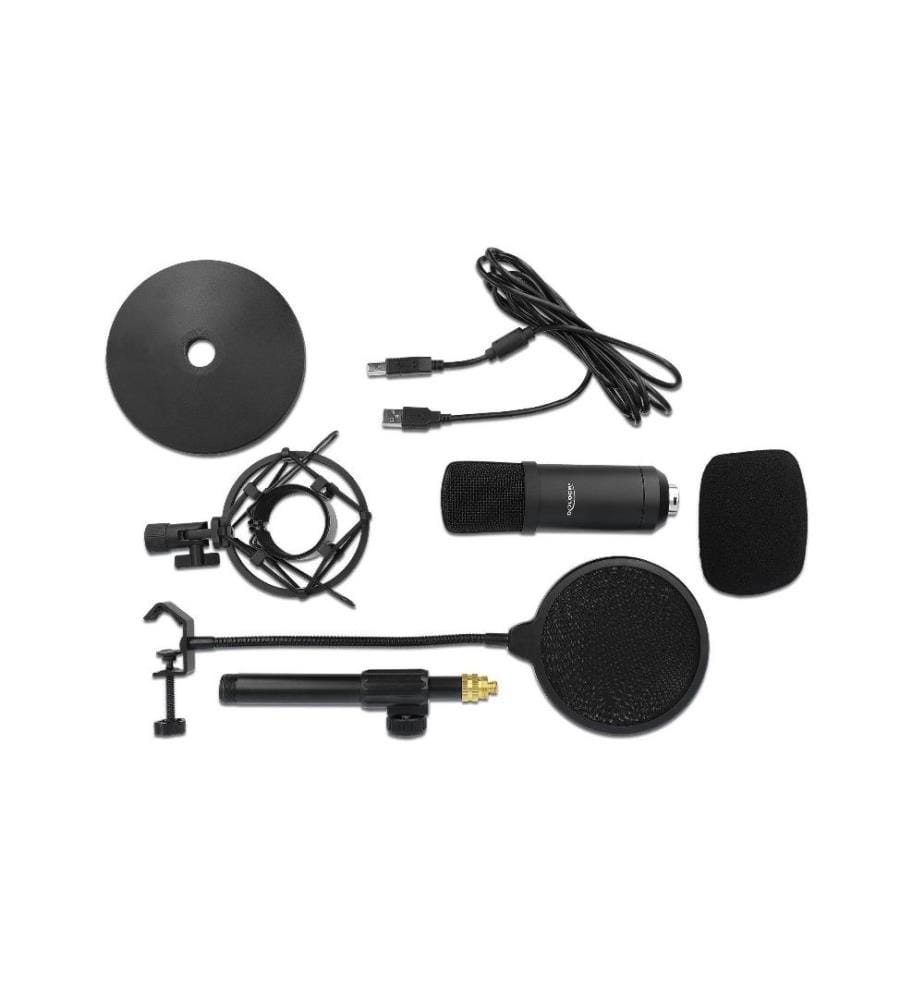 DELOCK - Kondensatormikrofon USB für Gaming & Podcasting