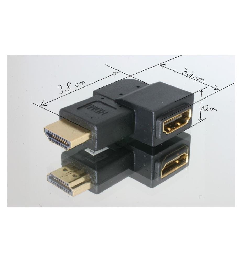 DELOCK - Adapter 90° links HDMI - HDMI