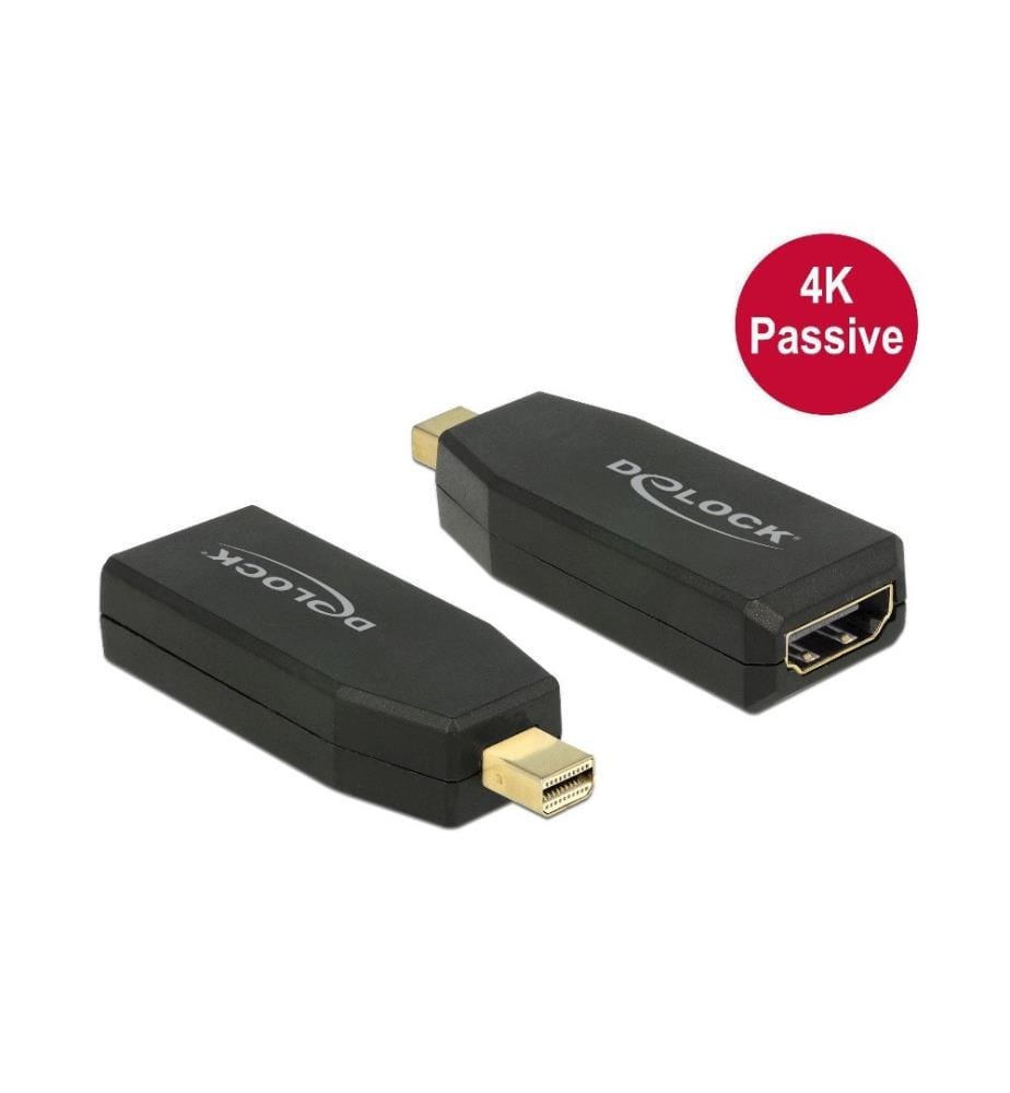 DELOCK - Adapter Mini-Displayport - HDMI passiv, 4K, schwarz