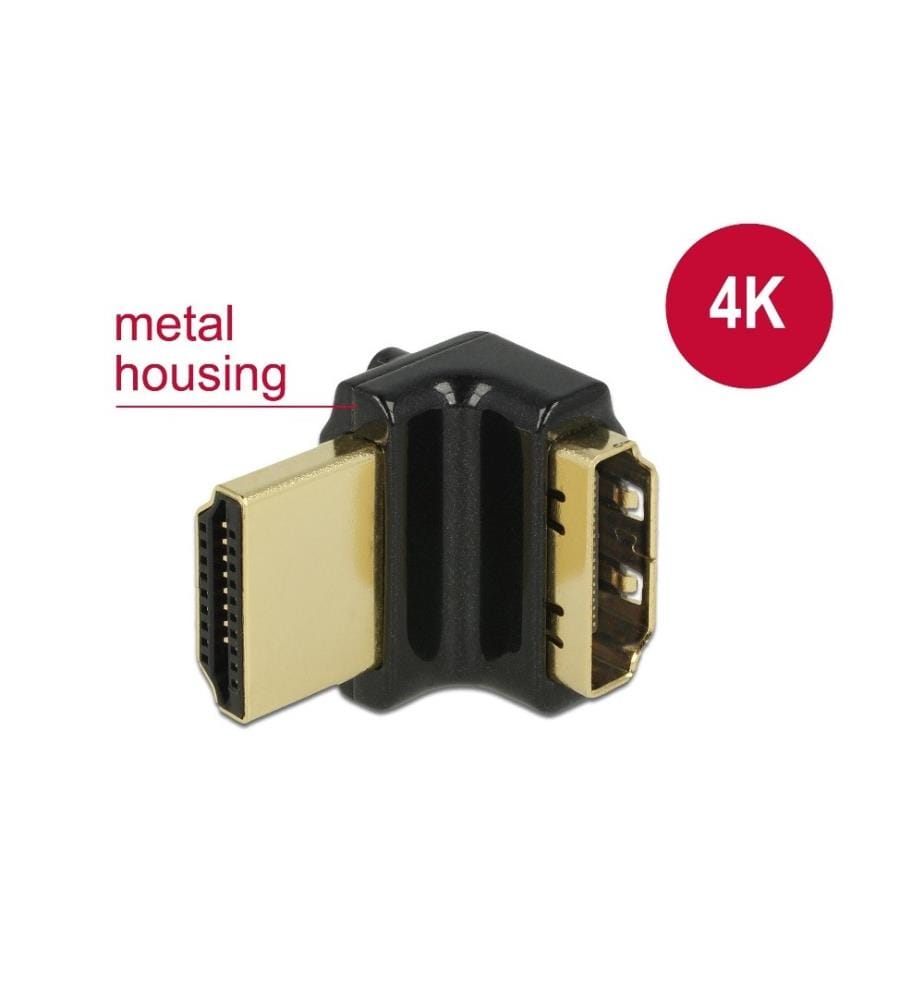 DELOCK - Adapter High Speed Ethernet 4K 90° HDMI - HDMI