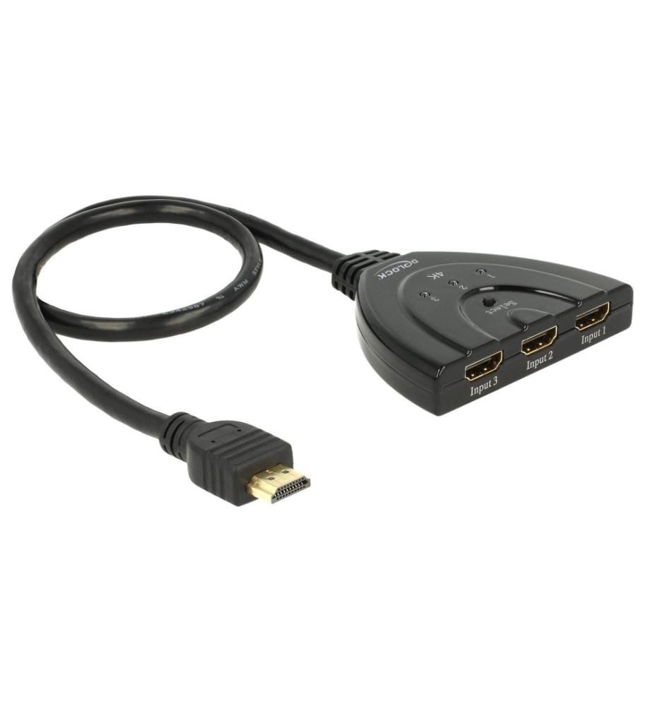 Switch HDMI Multiprise HDMI Switch 4K 3 Entrée 1 Sorties Multi HDMI avec  Câbl