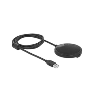 DELOCK - Microphone à condensateur USB, pour les conférences, omnidirectionnel