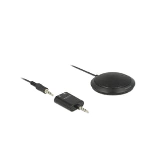 DELOCK - Microphone à condensateur 3.5mm pour la conférence