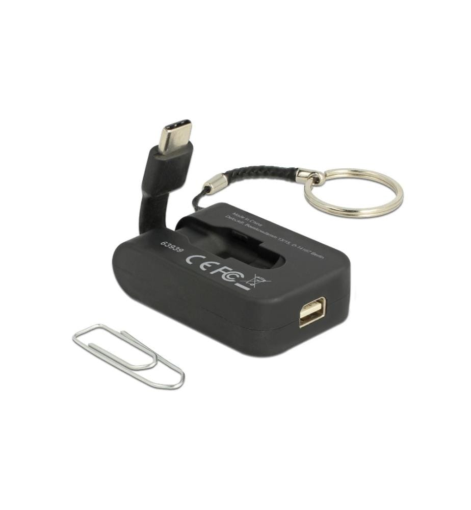 DELOCK - Adaptateur USB Type-C - Mini-DP 4K, 60Hz, avec porte-clés