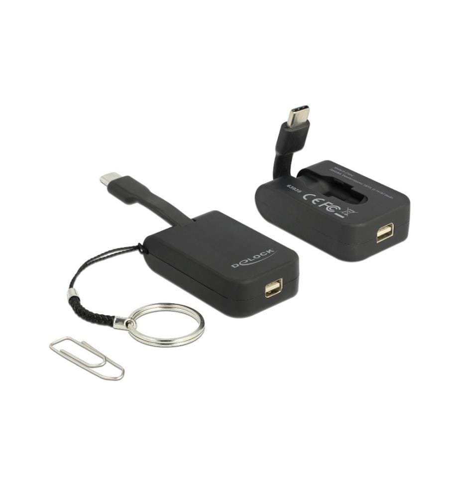 DELOCK - Adaptateur USB Type-C - Mini-DP 4K, 60Hz, avec porte-clés