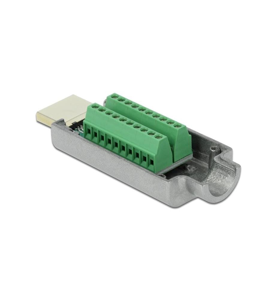 DELOCK - Adapter HDMI-A Stecker zu Terminalblock mit Metall Gehäuse