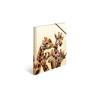 HERMA - Gummibandmappe Giraffe A4, Mehrfarbig