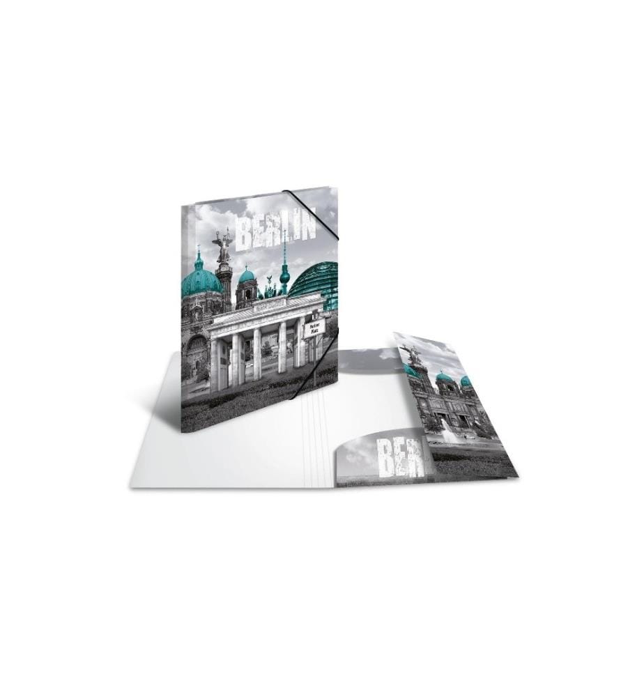 HERMA - Gummibandmappe Berlin A4, Mehrfarbig