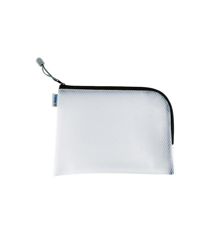 HERMA - Étui Sac en filet 26 x 20 cm, Noir/Blanc