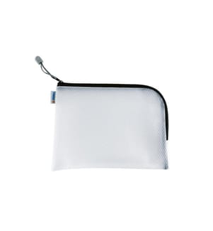 HERMA - Étui Sac en filet 26 x 20 cm, Noir/Blanc