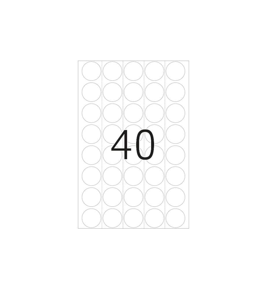 HERMA - Étiquettes multi-usage 2250 blanc Ø 19 mm, 32 Blatt