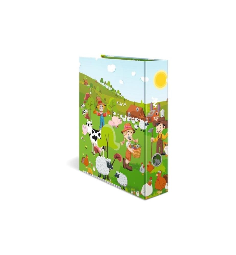 HERMA - Dossier Petite ferme A4 7 cm, Vert clair