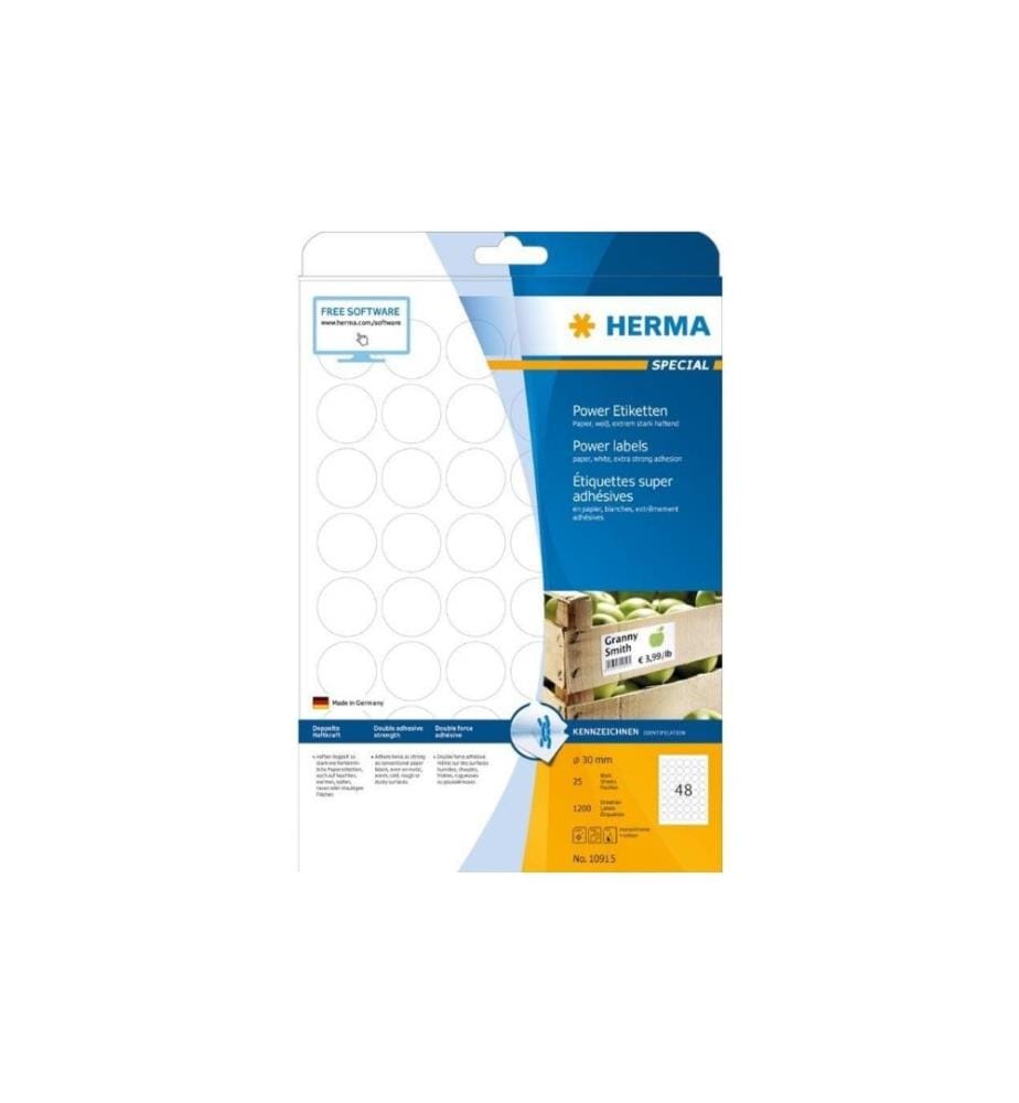 HERMA - Universal-Etiketten Power 10915 30 mm