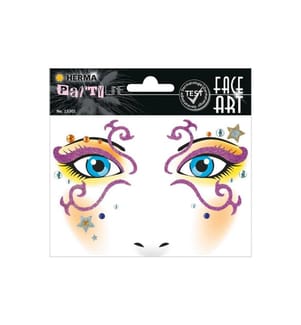 HERMA - Stickers Tattoos Face Art Mistery, 1 Stück