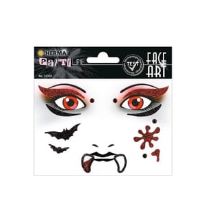 HERMA - Stickers Tattoos Face Art Vampir, 1 Stück