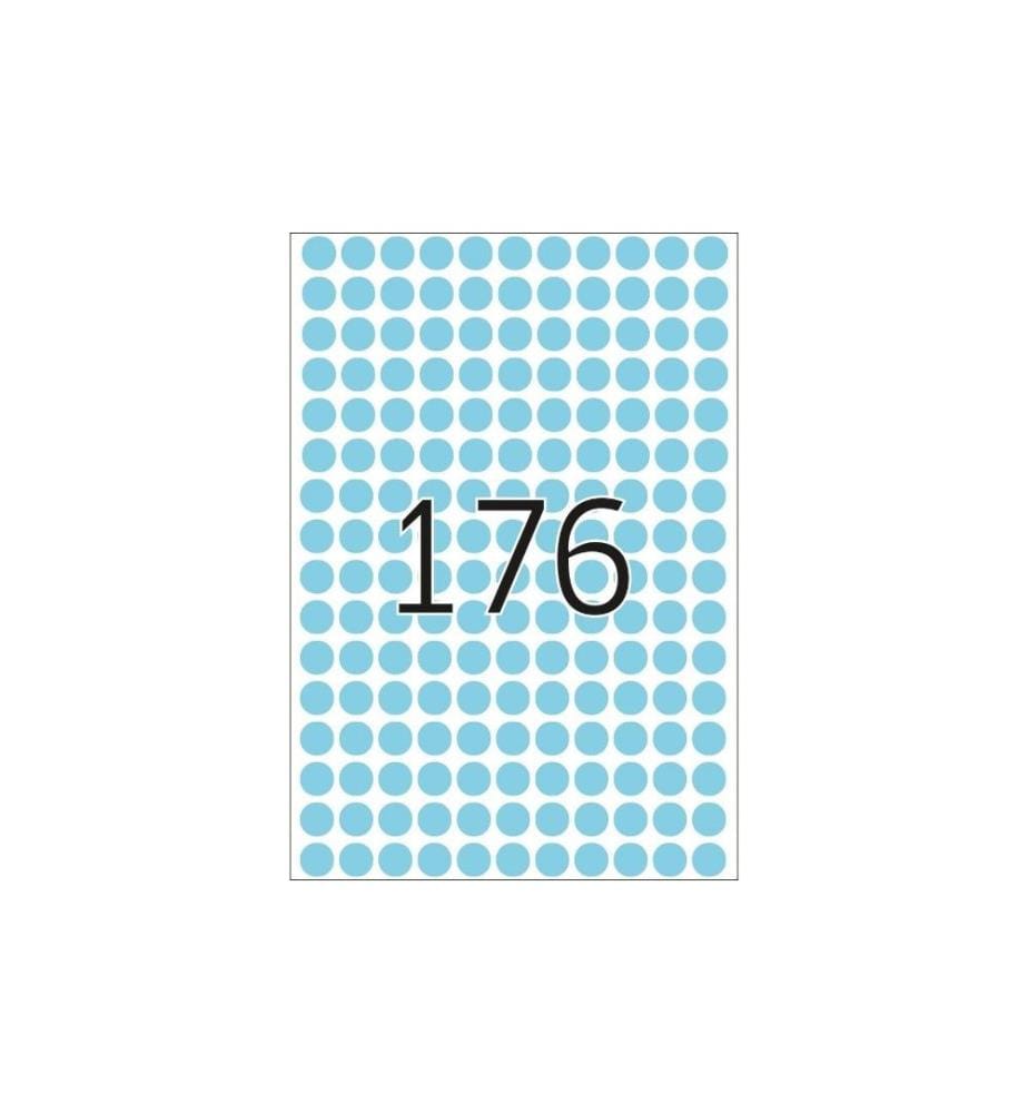 HERMA - Étiquettes multi-usage 2213 Bleu, 32 feuilles