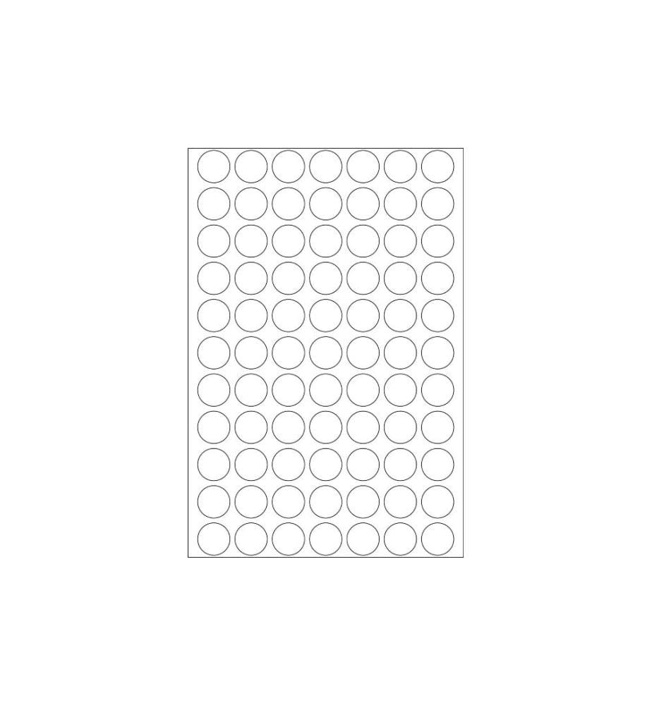 HERMA - Étiquettes multi-usage 2230 Ø 13 mm, 32 Feuille, blanc