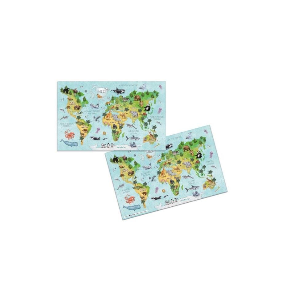 HERMA - Sous-main Carte du monde 55 x 35 cm