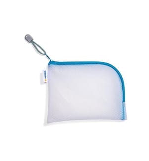HERMA - Étui Mesh Bag A6, 10.5 x 14.8 cm, Bleu/Blanc