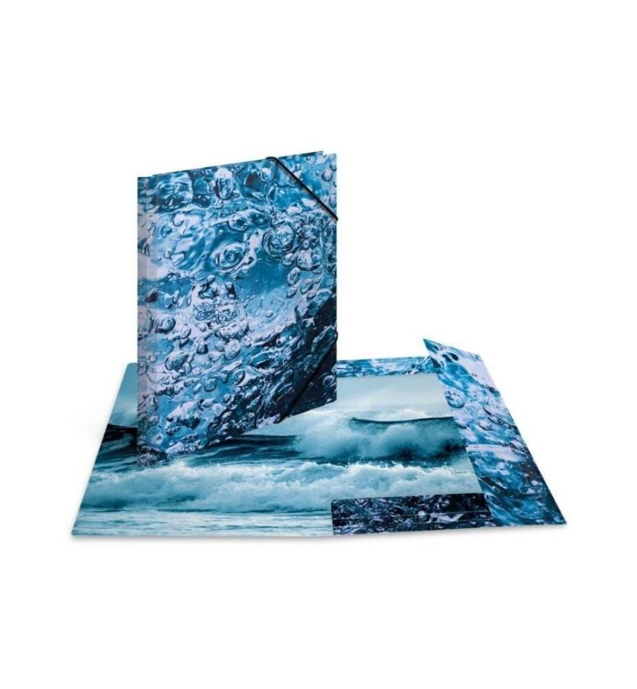 HERMA - Gummibandmappe Water Blau