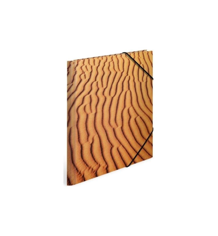 HERMA - Gummibandmappe Sand Braun