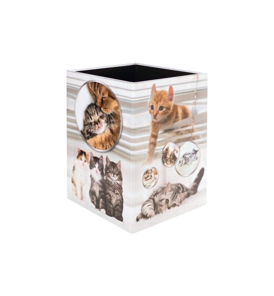 HERMA - Papierkorb Katzen 15 l, Gelb