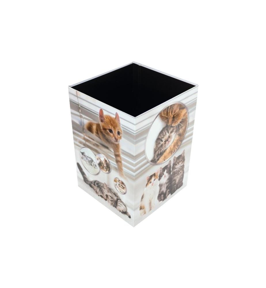 HERMA - Papierkorb Katzen 15 l, Gelb