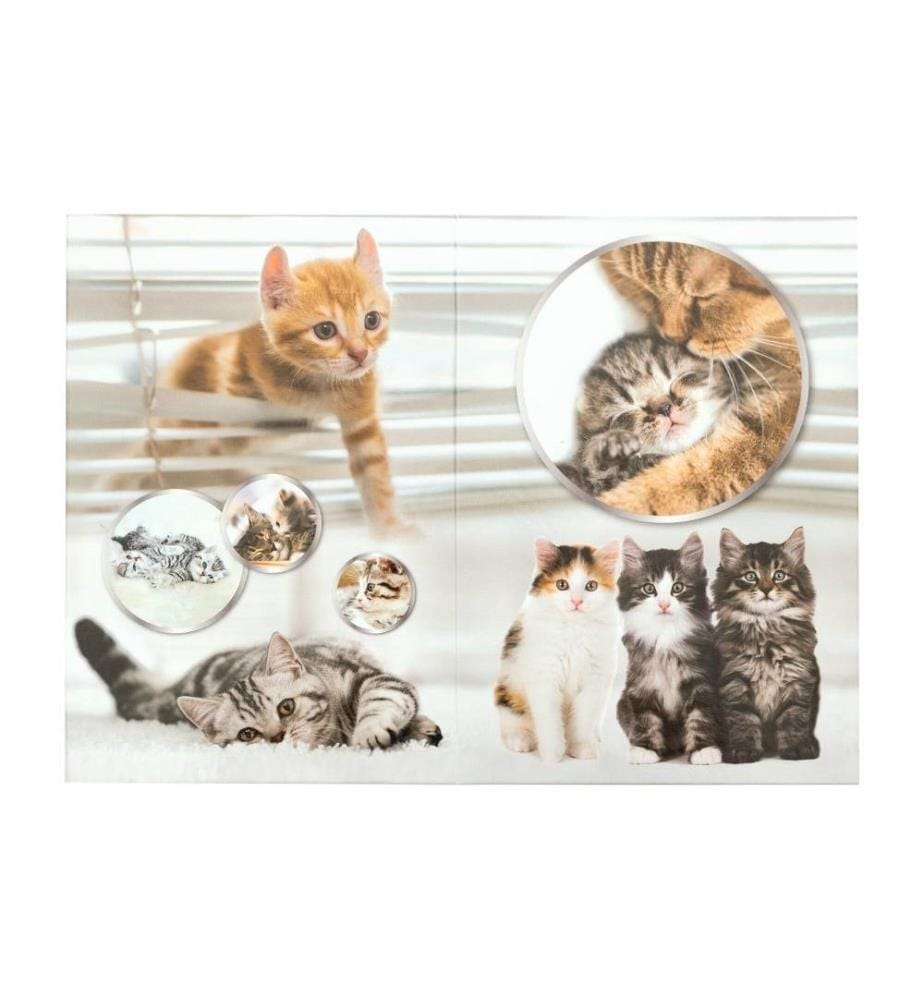 HERMA - Papierkorb Katzen 15 l, Gelb