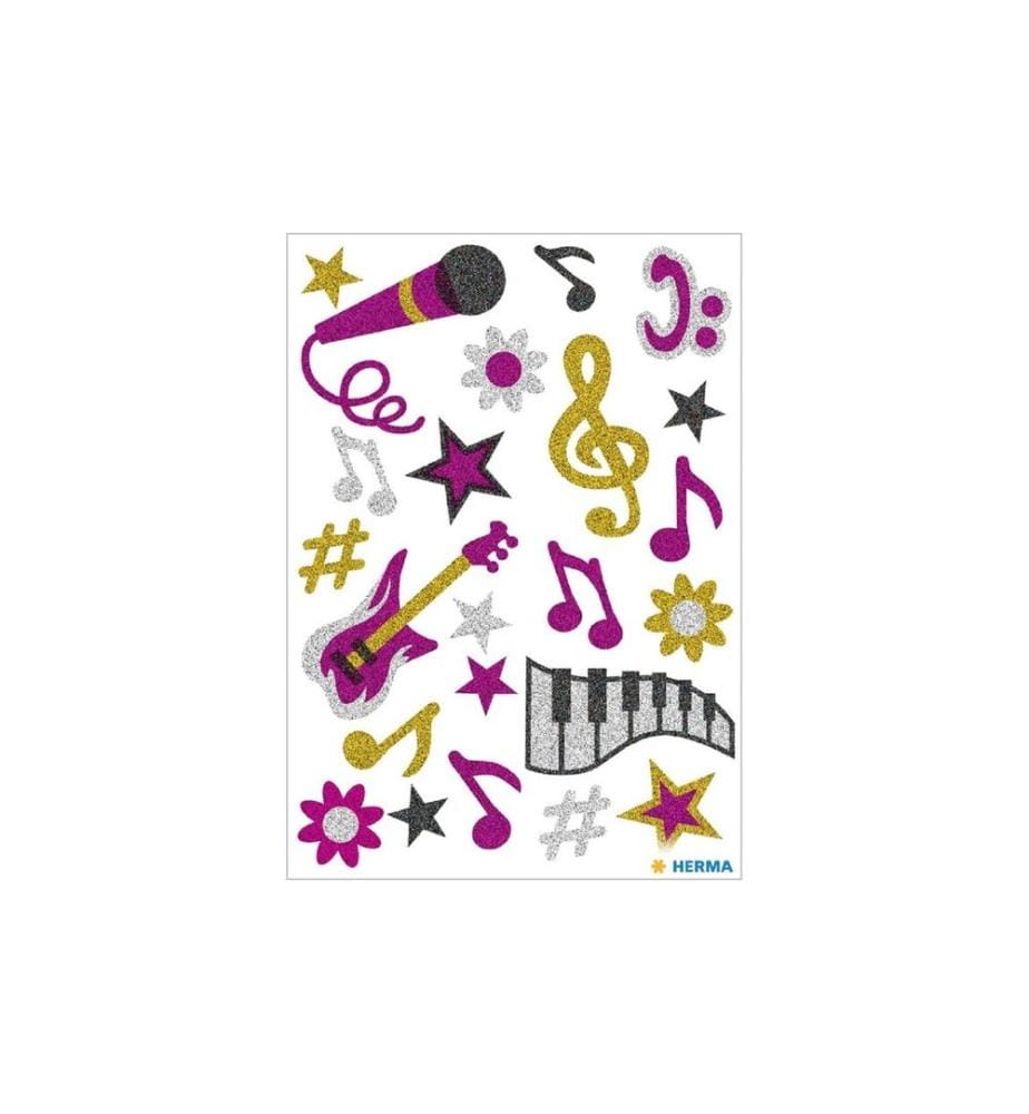 HERMA - Stickers Motivsticker Musik, 1 Blatt