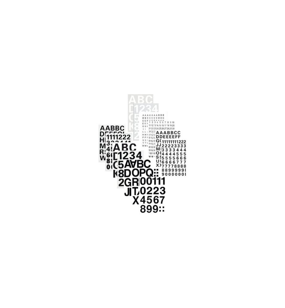 HERMA - Stickers Etiketten Buchstaben 5 mm A-Z 2 Stück, Schwarz