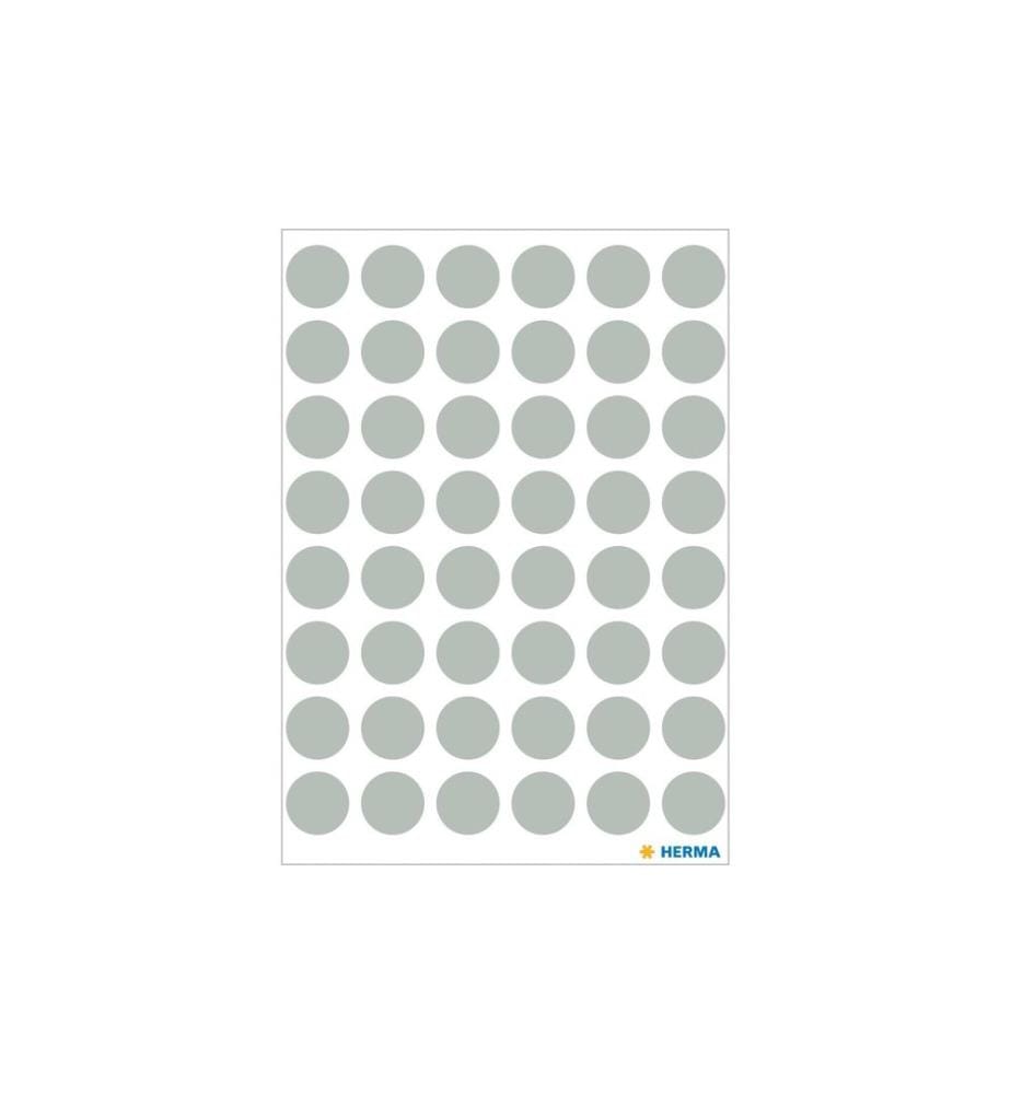 HERMA - Stickers Klebepunkte Vario Ø 13 mm, Grau