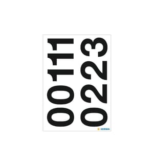 HERMA - Stickers Zahlensticker Zahlen 0-9, 2 Blatt