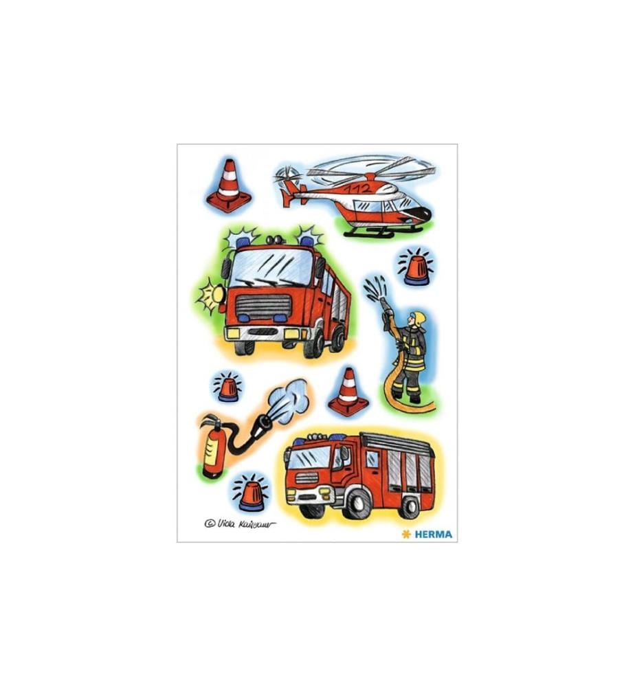 HERMA - Stickers Motivsticker Feuerwehr, 3 Blatt