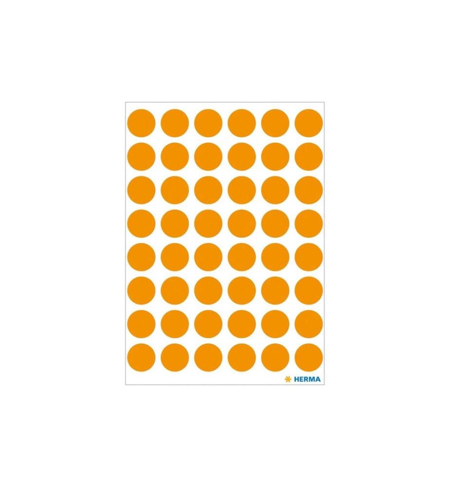HERMA - Stickers Klebepunkte Vario Ø 13 mm, Neonorange