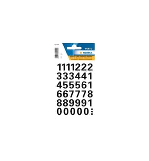 HERMA - Stickers Étiquettes de numéros 0 - 9, 1.5 cm, noir