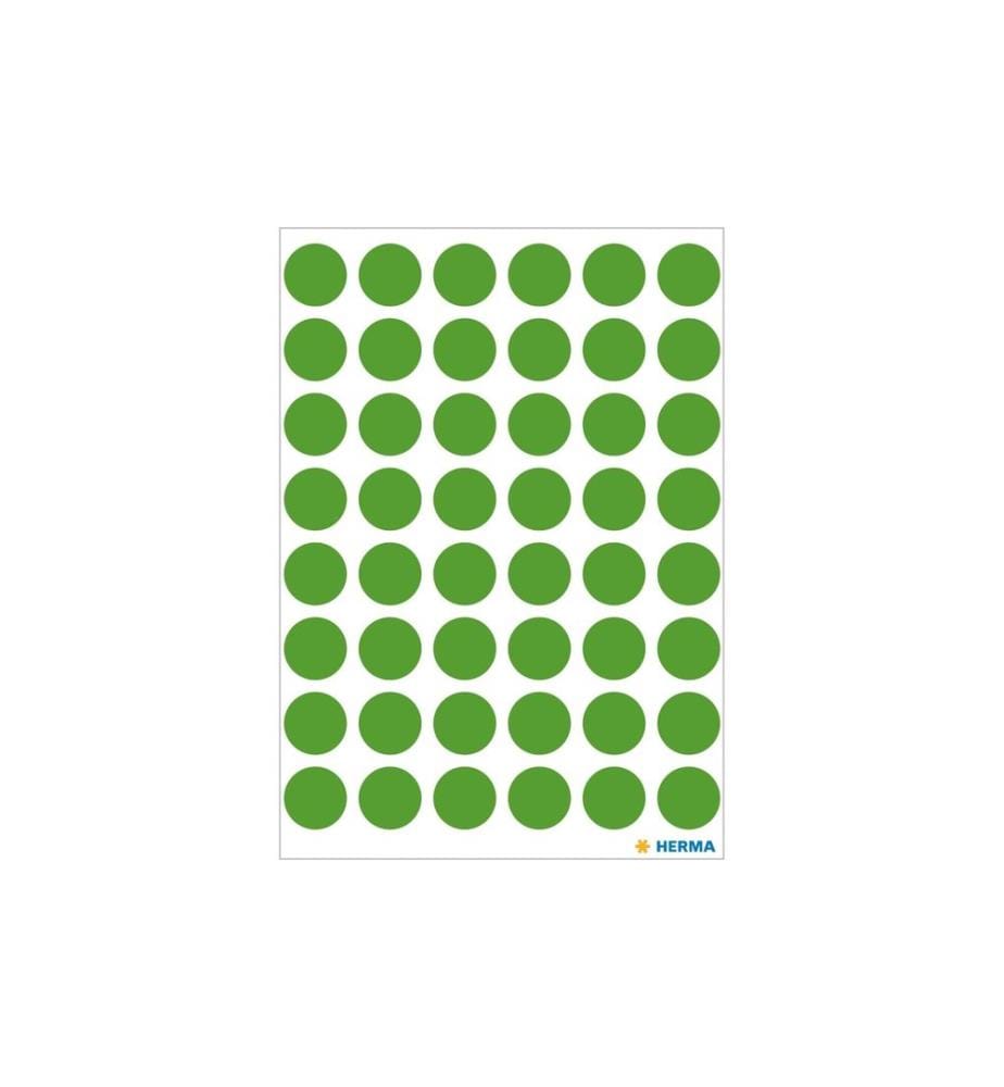 HERMA - Stickers Klebepunkte Vario Ø 13 mm, Dunkelgrün