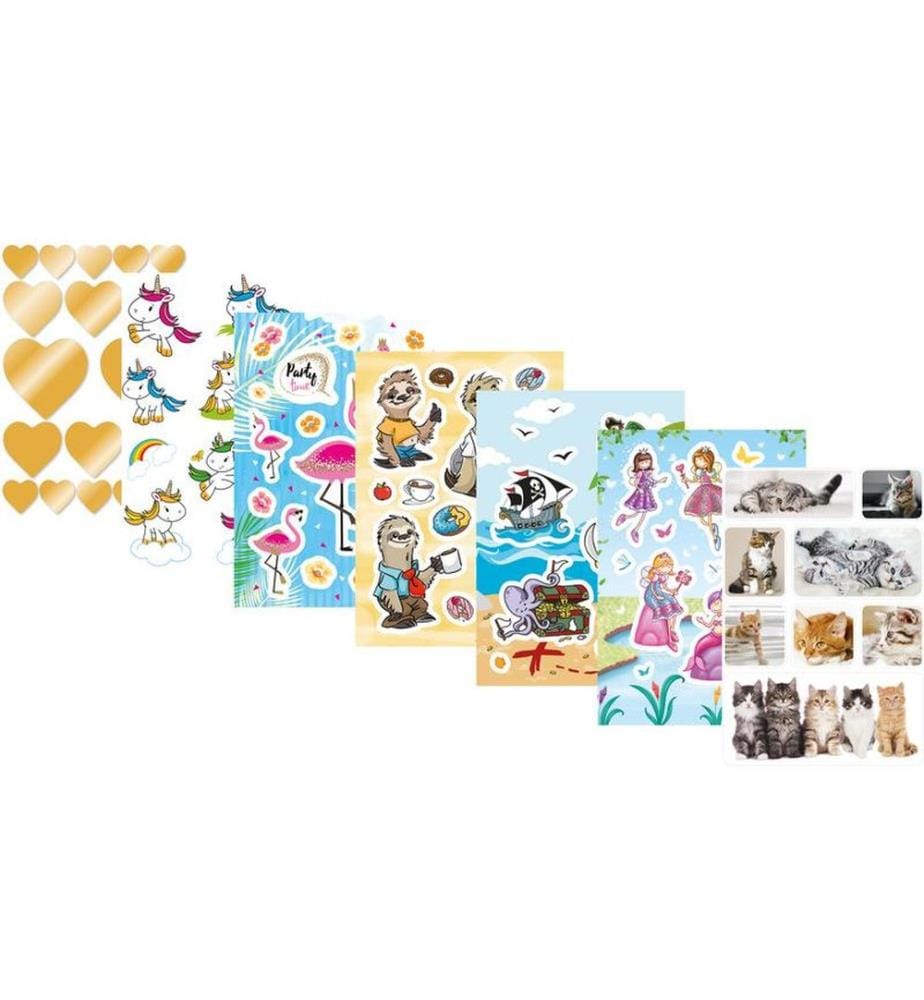 HERMA - Stickers Motivsticker Beglimmert 2 Blatt mit je 24 Stickern