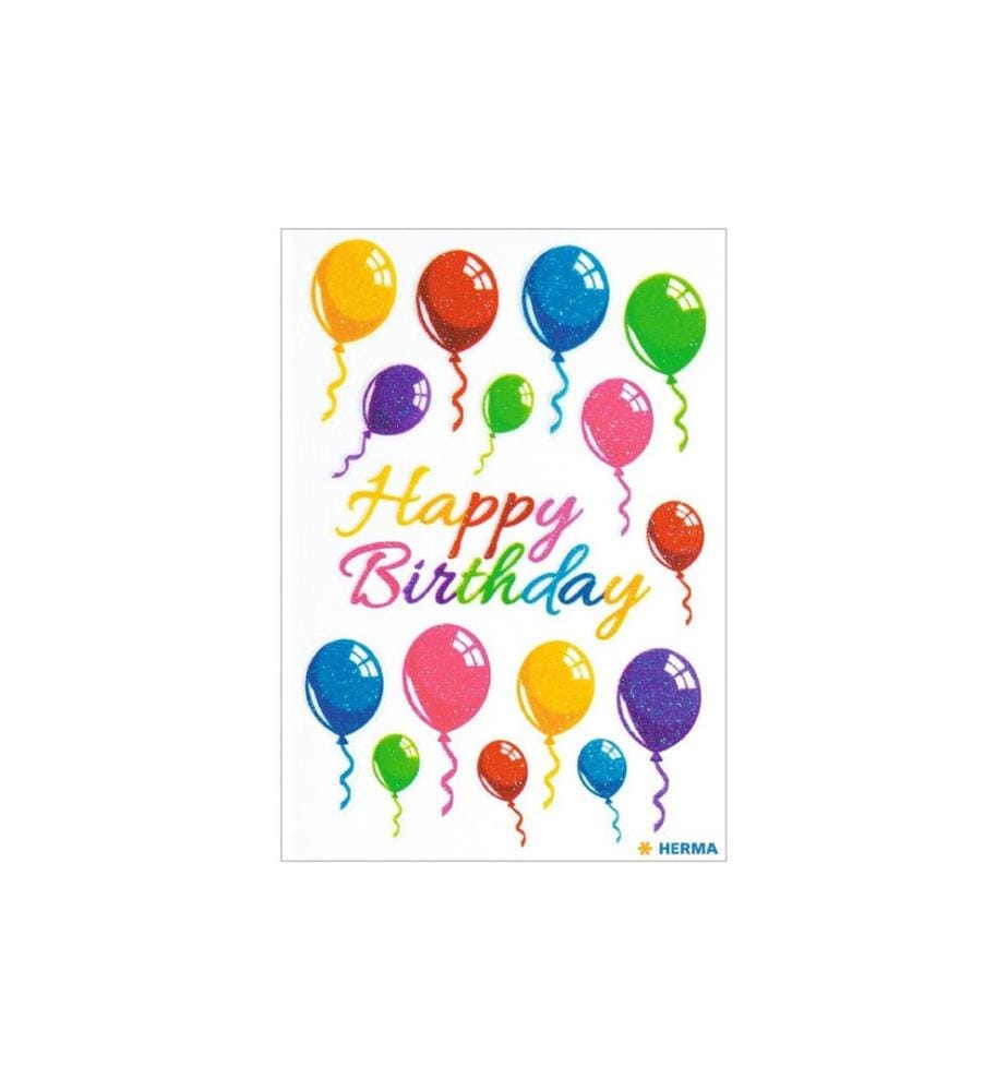HERMA - Stickers Motivsticker Bunte Luftballons, 1 Blatt