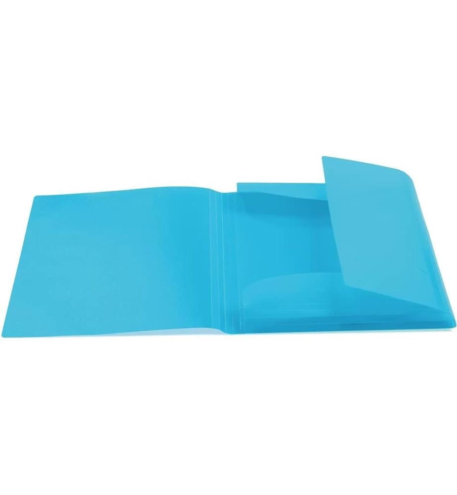 HERMA - Chemise à rabats A4 PP translucide Bleu