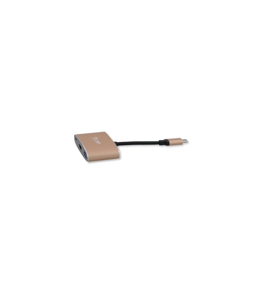 LMP - Multiadaptateur USB type C - HDMI/USB 3.0/USB type C, Or