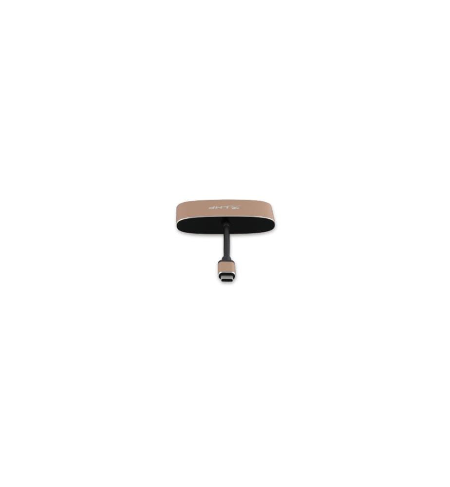 LMP - Multiadaptateur USB type C - HDMI/USB 3.0/USB type C, Or