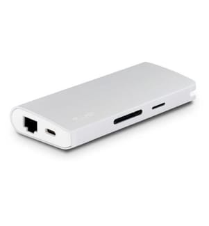 LMP - Station d'accueil USB-C Travel Dock argentés