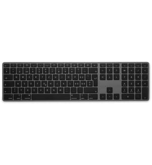 LMP - Clavier WKB-1243 BT Gris, layout CH avec pavé numérique