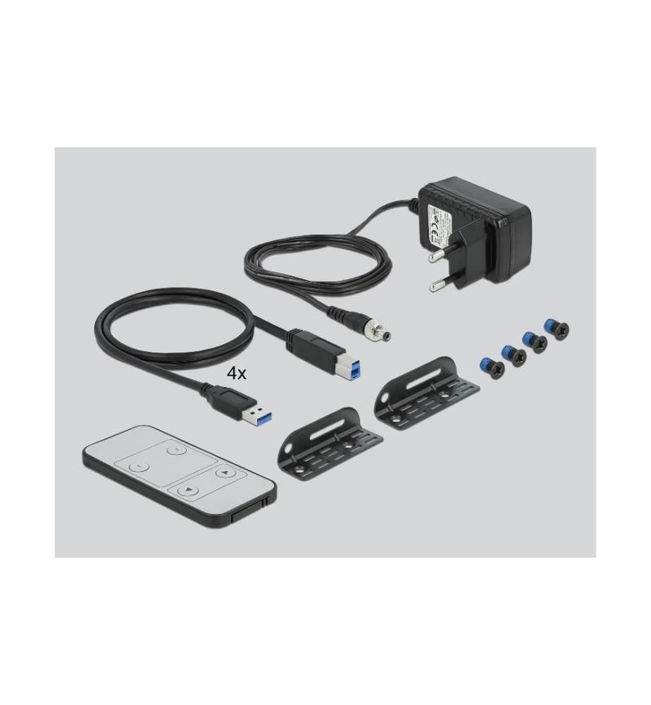 DELOCK KVM Switch 4 Port Displayport mit USB 3… DeinDeal